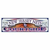 NBA New Jersey Nets 9-by-30 Wood Sign