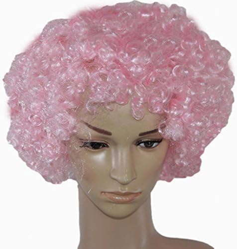 Carlo Capellini Curly Afro Fancy Dress Wigs Funky Disco Clown Style Mens/Ladies Costume 70s Hair Brown by Carlo Capellini