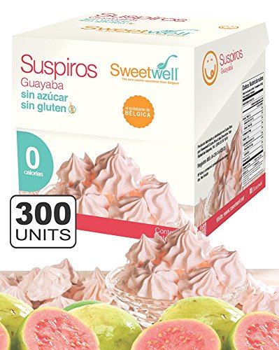 Sweetwell Sugar Free Meringue Cookies, Guava - 300 units (10 bags of 30 units).