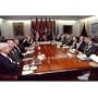 President George H.W. Bush (With Joint Chiefs) Art Poster Print - 13x19
