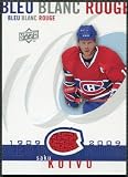 2008/09 Upper Deck Montreal Canadiens Centennial Le Bleu Blanc Rouge Jerseys #LBBRSK Saku Koivu