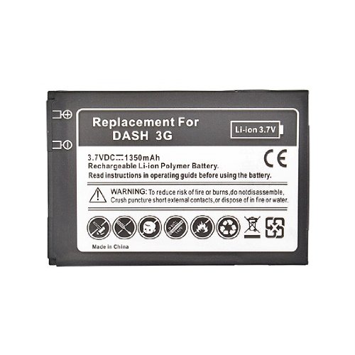 Standard Li-Ion Battery for HTC Hero (Sprint)/ Imagio XV6975/ Ozone XV6175/ Snap S511 (Sprint), S521 S522/ Tilt 2/ Touch Pro2 (GSM/CDMA)/ T-Mobile Dash 3G/ Dash 3G