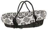 Trend Lab Moses Basket Set, Versailles Black and White