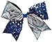 chassé Crackle And Sequin Performance Hair Bow Seq Royal