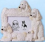 Poodle (White) K-9 Kreations Picture Frame