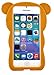 Bukit Cell ® Bundle - 4 Items: Bukit Cell ® BROWN 3D Teddy Bear Soft Silicone Case for iPhone 5C, Bukit Cell ® Cleaning Cloth, Screen Protector and Metallic Stylus Touch Pen with Anti Dust Plug