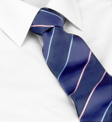 Woven Silk Diagonal Stripe Tie