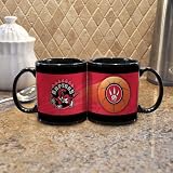 NBA Toronto Raptors 11-Ounce Black Sportsball Mug (2 Pack)