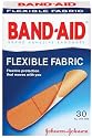 Band-Aid Brand Adhesive Bandages, Flexible Fabric, 30 Count (Pack of 2)