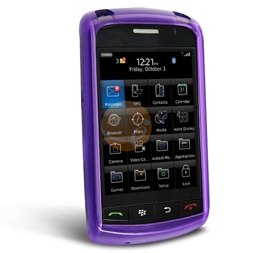 Rubber Case for Blackberry Storm 9530 9500 Purple
