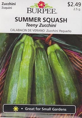 Burpee Teeny Zucchini Summer Squash Seeds - 2.5 g