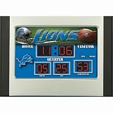 Team Sports Detroit Lions Scoreboard Desk Clock