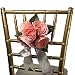 Pink Rose Pew Bow, Chair Flowers - Set of 4