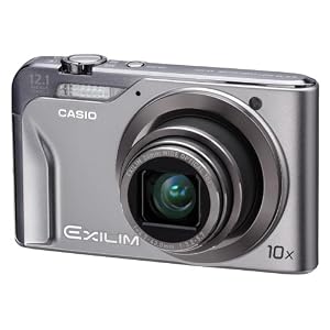 Casio EXILIM EX-H10 SR Digitalkamera (12 Megapixel, 10-fach opt. Zoom, 7,6 cm (3 Zoll) Display, Bildstabilisator) silber