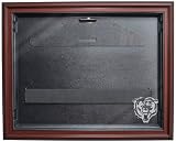 NFL Chicago Bears Removable Face Jersey Display -Mahogany with Museum Quality UV Upgrade