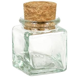 square cork jars glass jar spice