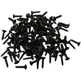 Musiclily 3mm Guitar Pickguard Screws for Fender Strat ST Tele Guitar Bass Replacement, Black (Pack of 50)