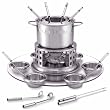 Tuxton 24-Piece Stainless Steel Fondue Set