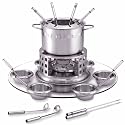 Tuxton 24-Piece Stainless Steel Fondue Set