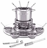 Tuxton 24-Piece Stainless Steel Fondue Set