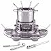 Kitchen & Housewares : Tuxton 24-Piece Stainless Steel Fondue Set