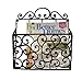 Scrolling Tuscan Iron Wall Magazine Mail Holder