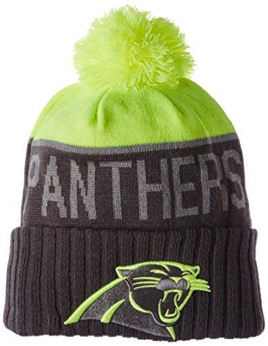 NFL Carolina Panthers 2015 Upright Sport Knit, Upright Yellow/Graphite, One Size