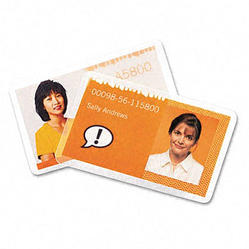 GBC HeatSeal UltraClear Thermal Laminating Pouches, Badge ID Card Size, 5 mm Thickness, Clear, 25 Pouches per Pack (3202004)