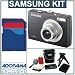 Samsung Digimax L200 Digital Camera kit, Black with 2 GB SD Memory Card, Tripod, Camera Case, Card Reader with 2.0 USB Cable ,Cleaning Kit & Media Case