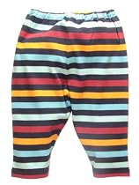 Bold Stripe Navy Pants by Zutano - Multi-colored - 0-6 Mths