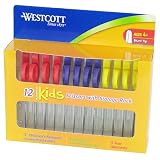 Westcott Teacher Blunt Scissor Display,12 Pieces, Assorted Colors (04252)