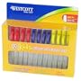 Westcott Kids Blunt Scissors with Storage Rack, 5", Set of 12, Assorted Colors