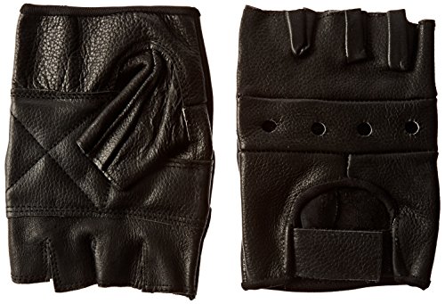 First Manufacturing Lightweight Fingerless Gloves (Black, Large)