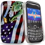 Accessory Master- Rouge Coque hybrid - pour blackberry curve 8520 / conception de  statue of liberty 