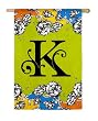 Gablecrest Monogram Silk Reflections Regular Size Flag - K Gablecrest Monogram Silk Reflections Regular Size Flag - K