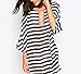 Bestyou Women's Bathing Suit Cover up Stripe Tunic Swimwear