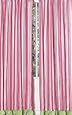 Pink and Green Olivia Stripe Window Treatment Panels by Sweet Jojo Designs - Set of 2