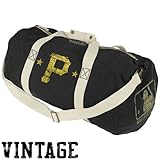 MLB Mitchell & Ness Pittsburgh Pirates Black Vintage Canvas Duffel Bag