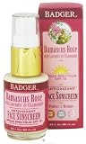 Badger SPF 16 Face Sunscreen Lotion - Damascus Rose 1 oz