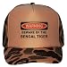 WARNING BEWARE OF THE BENGAL TIGER Adult Brown Camo Mesh Back Hat / Baseball Cap