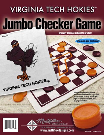 Jumbo Checker Rug Game Virginia Tech Hokies 51FiOJaIBGL Jumbo Checker Rug Game Virginia Tech Hokies