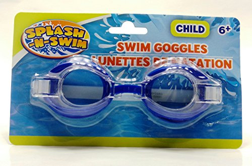 Splash-N-Swim Children's Eye Safety Pool Goggles (Pack of 2) Blue