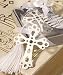 Silver Cross Bookmarks: Metal Cross Bookmark Favors