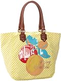 Juicy Couture Peaches Small Canvas Tote,Yellow,one size