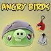 Angry Birds 5" Deluxe Plush Green Helmet Pig with Sound Plus Free Backpack Clip Angry Bird & Storage Bag