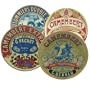 BIA Cordon Bleu Assorted Salad/Dessert Plates, Set of 4, Gift Boxed, Fromage