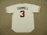 ALAN TRAMMELL Detroit Tigers 1984 Majestic Cooperstown THROWBACK Away Baseball Jersey, XL