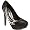 Naughty Monkey Women's Vintage Platform Pump,Black,7.5 M US