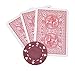 Brybelly 50 Suited 11.5 Gram Poker Chips (Red)