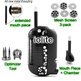 51FiVRg%2B8eL. SL160  ULTIMATE ACCESSORY COMBO: iolite Portable Cordless Handheld Vaporizer YELLOW + Optimizer Tool + Extended Mouth Piece + Mouth Piece & Chamber + Mesh Screen 3 pack